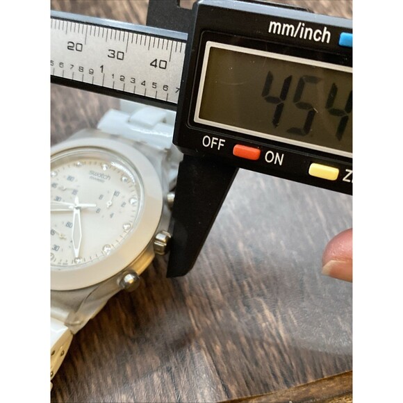 Swatch Watch Full-Blooded SVCK4045AG Diaphane Chronograph Swiss Date Working - Picture 10 of 10